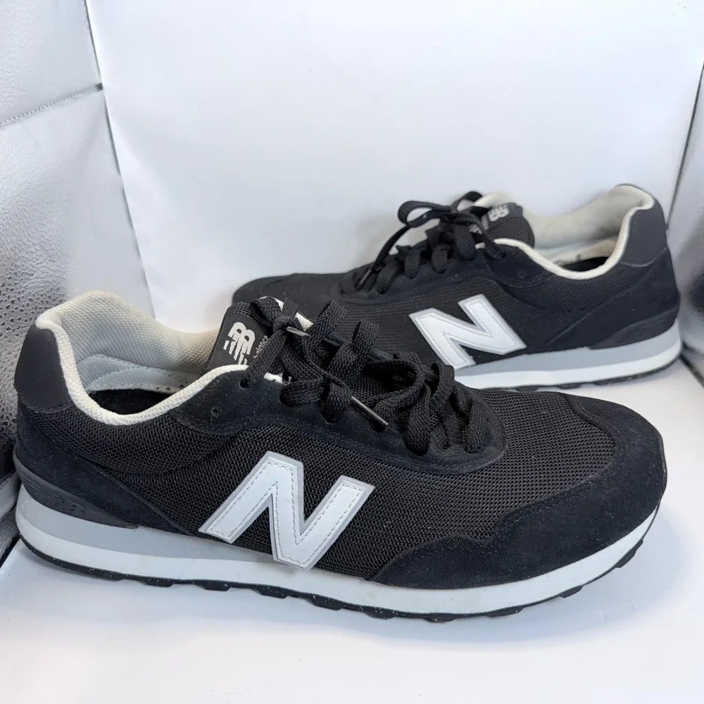 New Balance 515 V3 Mens 11.5 Black White Sneakers ML515BLK Low Top Shoes